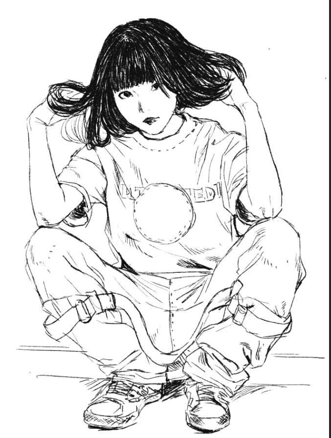 あのちゃん模写 