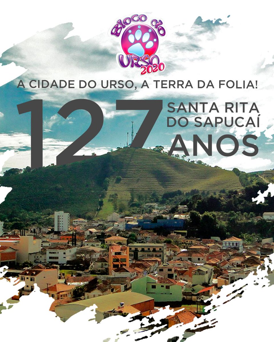 blocourso's tweet photo. Para o Bloco do Urso fazer parte da história de Santa Rita do Sapucaí é uma honra!
Dia após dia vivemos para construir uma cidade cada vez mais viva, alegre e bonita! 💜🐻
Santa Rita do Sapucaí, a Cidade do Urso, a Terra da Folia! 🎊🎉
Parabéns pelos 127 anos! 🎂 https://t.co/KD7utE7fnp