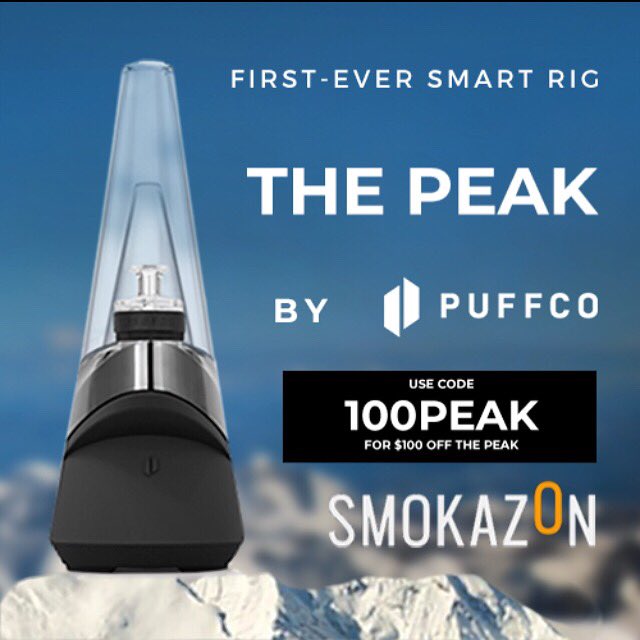 Introducing the #PuffcoPeak!🌬 Award winning first ever smart #dab #rig #concentrate #vaporizer! 🤯 $100 off the peak only at smokazon.com! #vape #instavape #vapedaily #vapestagram #vapenation #vapelife #vapefam #vapeshop #wax #oilhead #cannabiscommunity #thc