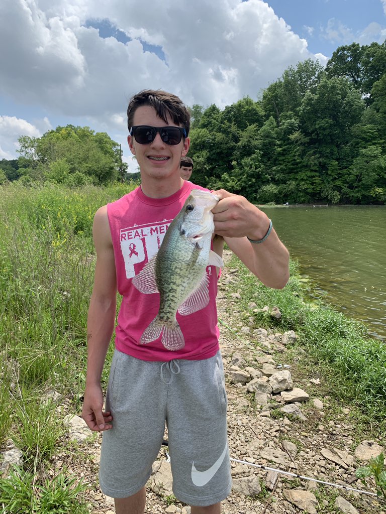 MicahSheppard3's tweet photo. I think these two are “hooked” @HurelbrinkDrew #statetrackfish https://t.co/1GkI7aHSxo