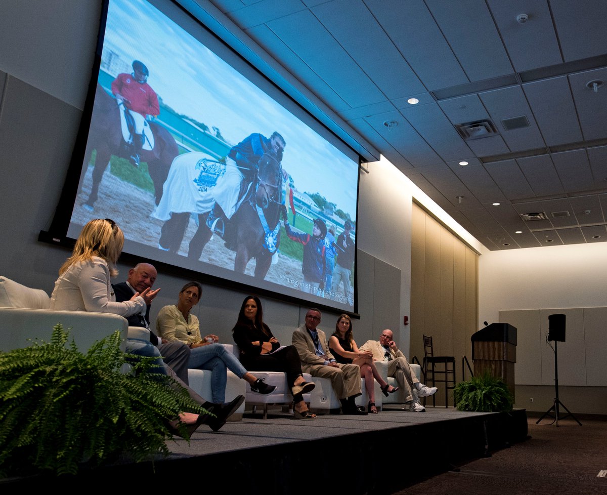 EQconvention's tweet photo. #FlashbackFriday to the inaugural #EQcon and our panel on OTTB Success Stories! Learn more about accredited aftercare programs at https://t.co/BTX3XnDMUN π₯° https://t.co/G1u46USBbe