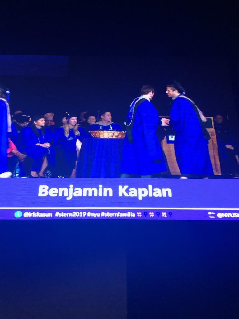Ben_Kaplan's tweet photo. Just trying to talk shop with the dean #Stern2019 https://t.co/O8Mt0O3i6P