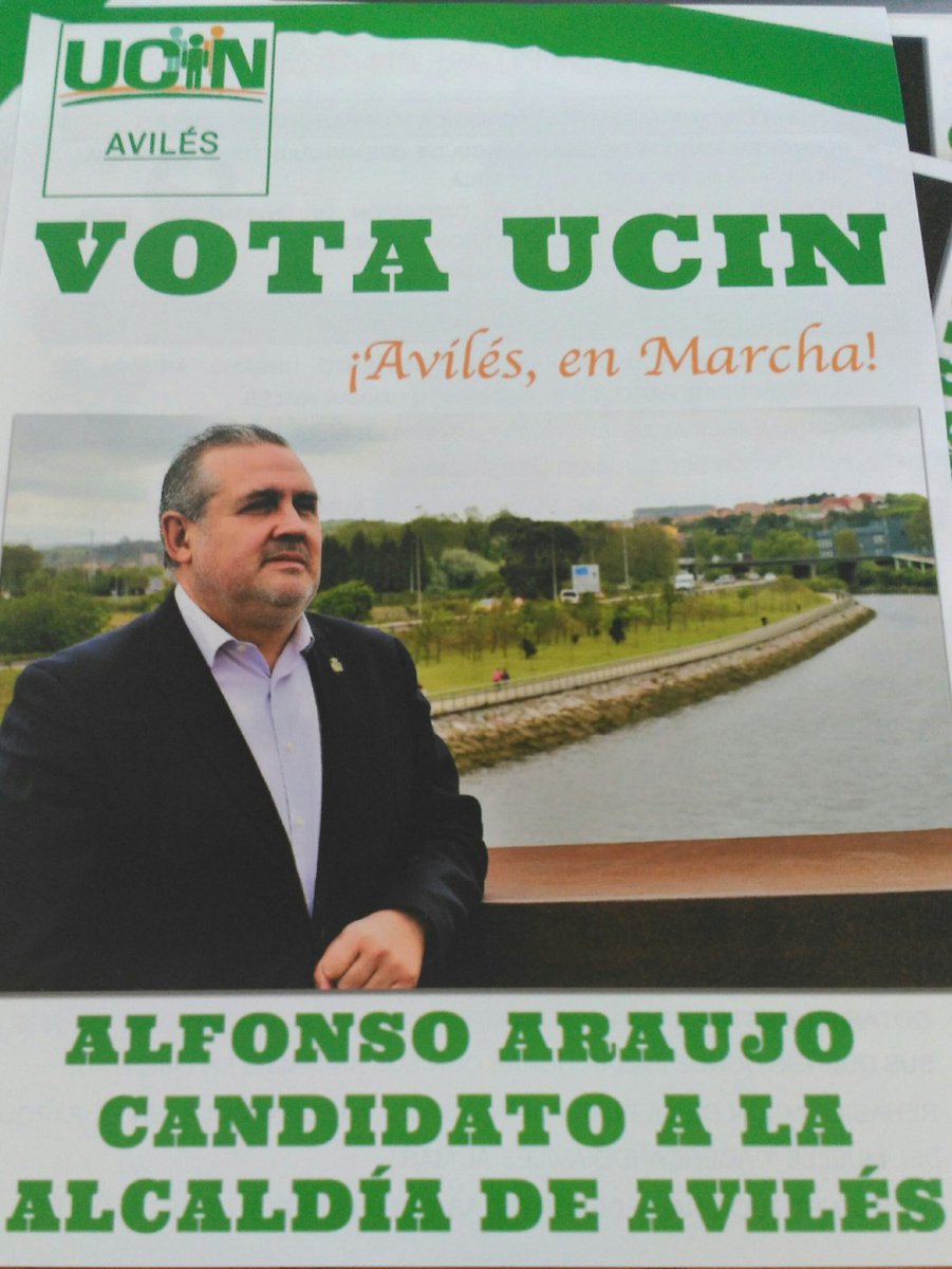 Os pido el voto para UCIN
Os ofrecemos el mejor programa, sin ocurrencias de última hora.
Tenemos el mejor equipo de personas, todas de Avilés, que conocen su ciudad, a sus vecinos.
Te pido que apoyes con tu voto la única opción independiente, la única que responde solo ante ti.