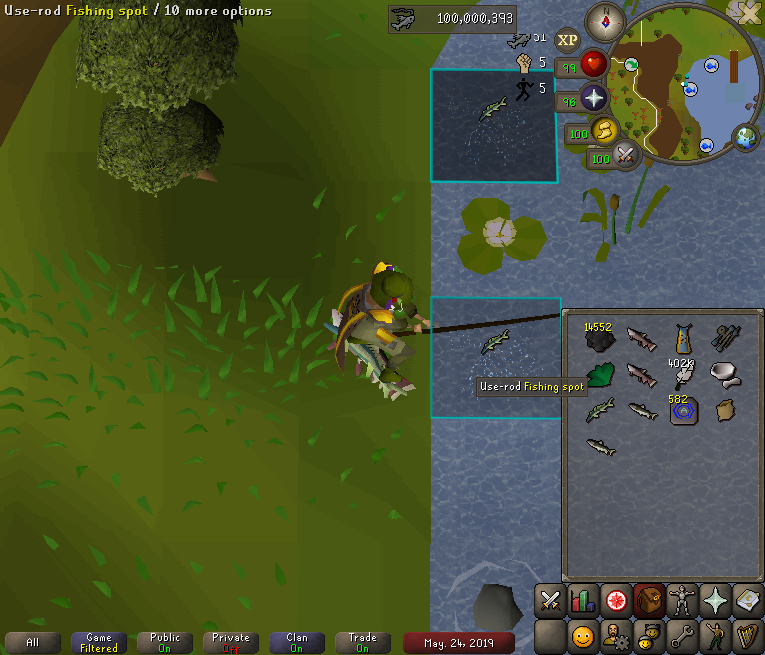100m Fishing
