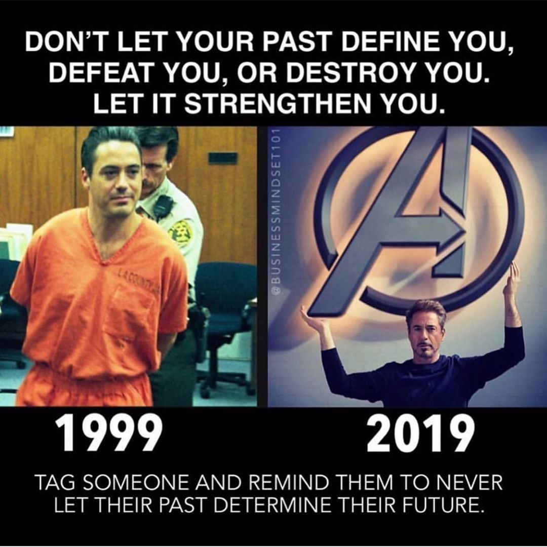Don't let your past dictate your future, as the star of "Iron Man" Robert Downey Jr proved it. Comment your thoughts below if you agree.
-
-
#xrp #xrpthestandard #xrpcommunity #ripple
 #blockchain #ethereum #bitcoin #cryptocurrency  #inspiration #Entrepreneur #luxurylifestyle