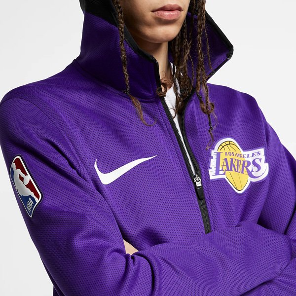 lakers nike therma flex hoodie