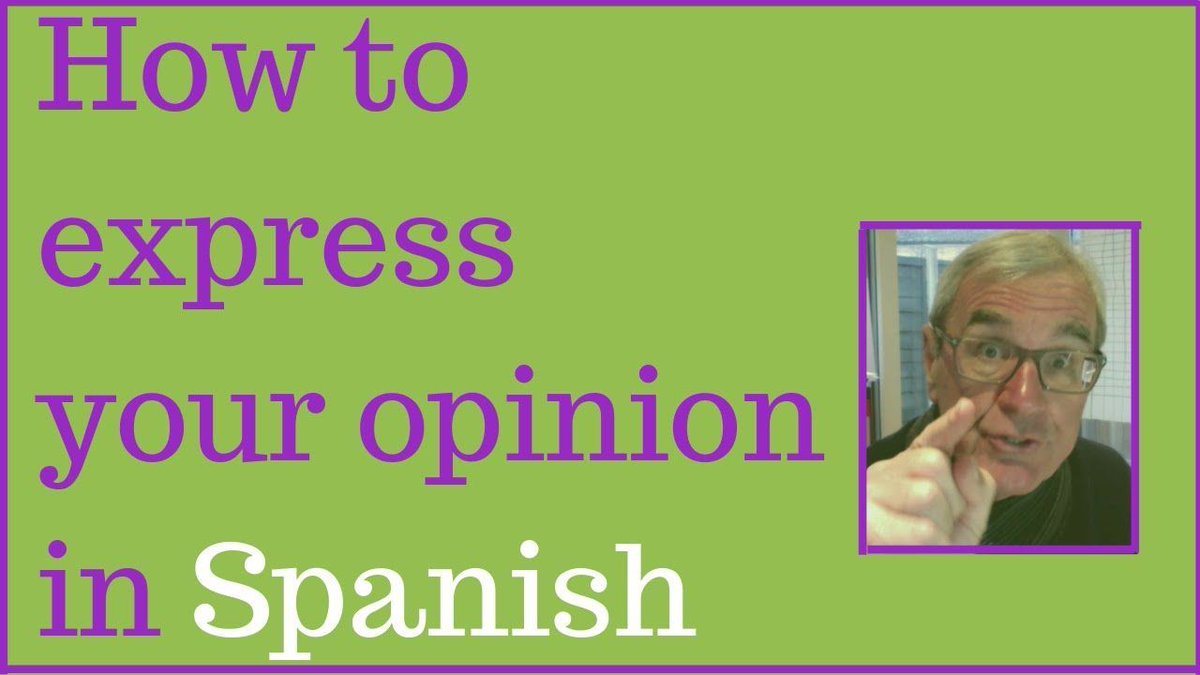 GcseSpanish's tweet photo. (3) How to express your opinion in #Spanish - 7 ways https://t.co/445s45Ufq0 https://t.co/gq6zKteChY