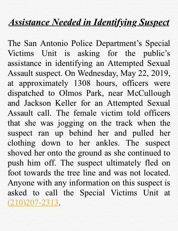 San Antonio PD tweet media