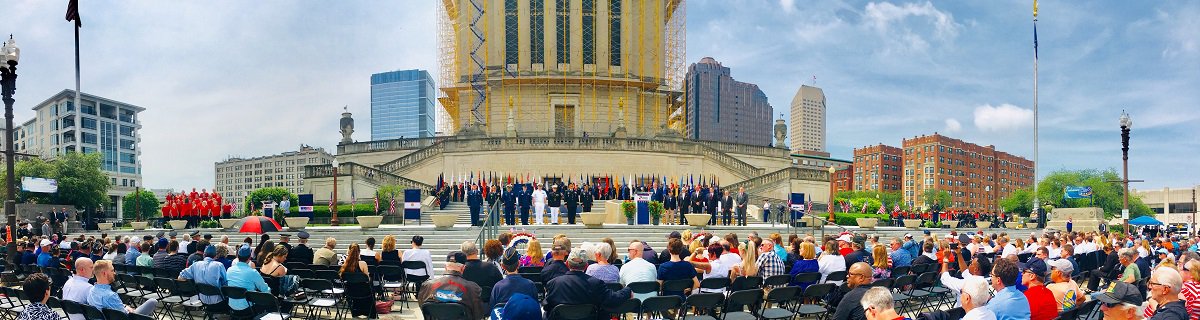 OneAmerica's tweet photo. @OneAmerica was a sponsor of the #500MemService, presented by @RollsRoyce. We were proud to honor those who paid the ultimate sacrifice defending our country. #OneAmericaCares #loveindy #ThisIsMay https://t.co/e6vJ56Sdv8