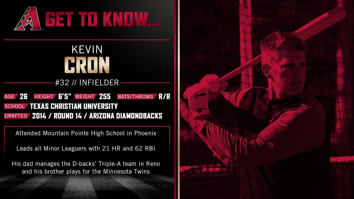 Dbacks's tweet image. Welcome to The Show, @kevin_cron24!
