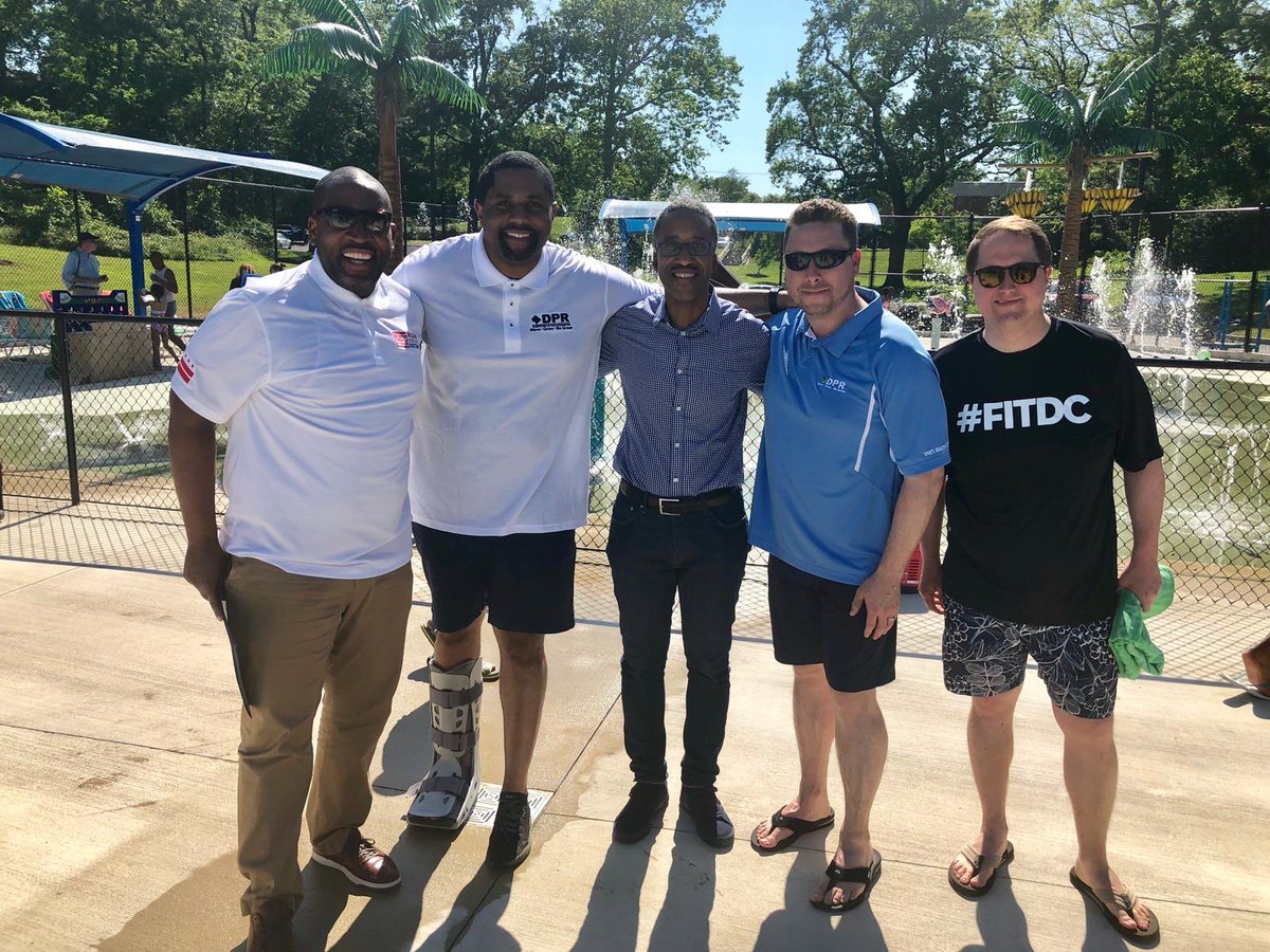 DCDGS's tweet photo. #JUMPinDC pool season has officially started! @DCDGS in partnership w/ @DCDPR prepared every pool + splash pad for your fun across all 8 wards! Special thanks to our Facilities Maintenance team who worked tirelessly ensure everything is summer ready!☀️🌊 https://t.co/KAmzA8UH4m