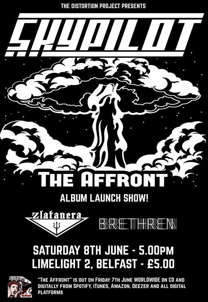 BrethrenGloom's tweet photo. The immense SKypilot have just destroyed #Glasgow Honoured to be hitting #Belfast with them in June! Get their new album The Affront! https://t.co/xkwThM8uXX