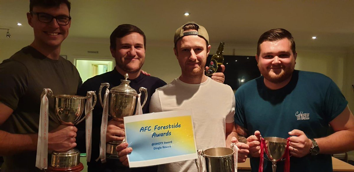 Congratulations to <a href="/DingleRovers/">Dingle Rovers</a> for winning the "Didn't Happen Of The Year" award at the AFC Forestside presentation night, after bottling a title play off. Here are our management team whom accepted the award on your behalf. Please send us a forwarding address for your accolade