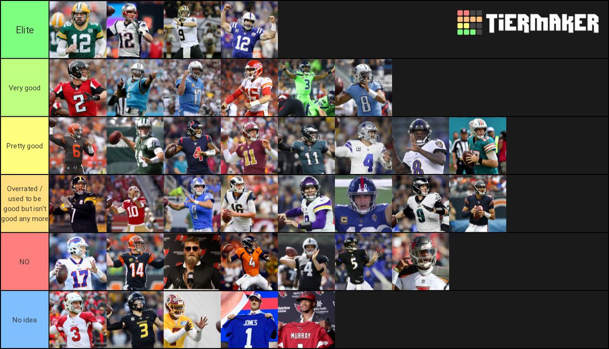 EdGreen2's tweet image. #NFLQBTier