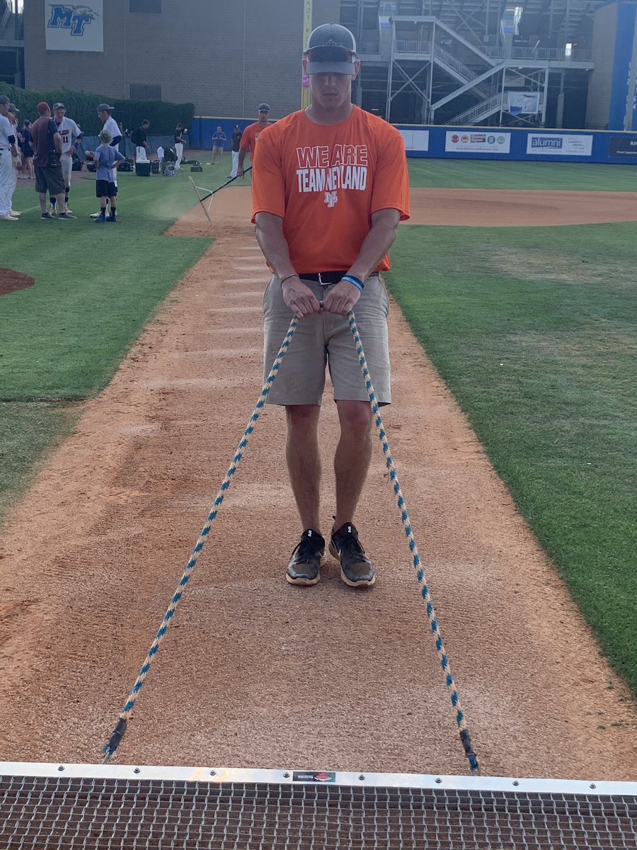 WcLairamore's tweet photo. Grounds Crew repping our #NeylandStrong shirts today during the TSSAA State Championship games today. Thank you @TwuBaseball for the shirts! #springfling2019 #TSSAA @BillyBerry13 @TheRealDill1983 @TBCAORG https://t.co/8VBUDrjFGv