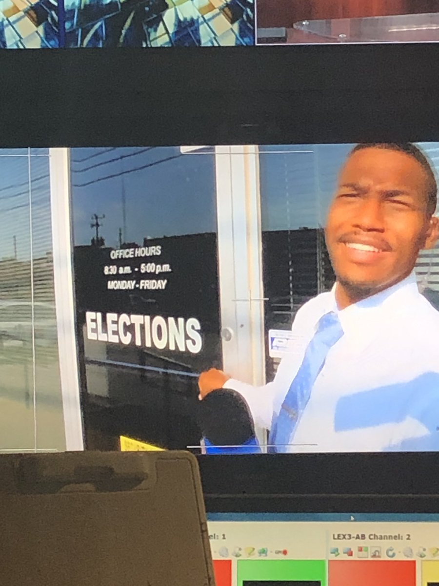 KPachilis's tweet image. It’s 94 degrees out. But, @BryantReedWECT6 is stuck outside because the election office closed at 5. #PrayForHimYall #TooHotToWork