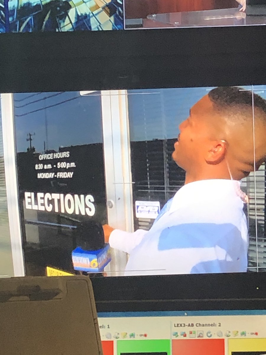 KPachilis's tweet image. It’s 94 degrees out. But, @BryantReedWECT6 is stuck outside because the election office closed at 5. #PrayForHimYall #TooHotToWork