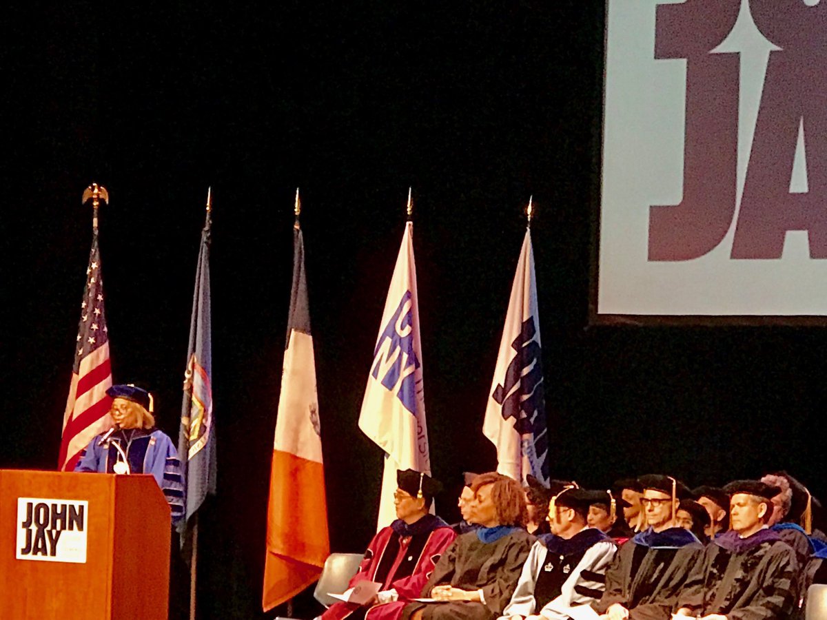 RSudhakar5's tweet photo. @JohnJayPres celebrating our graduate students @JohnJayCollege Graduate Hooding Ceremony. Congrats!#JJCStudents https://t.co/ZSGhYL2zd5