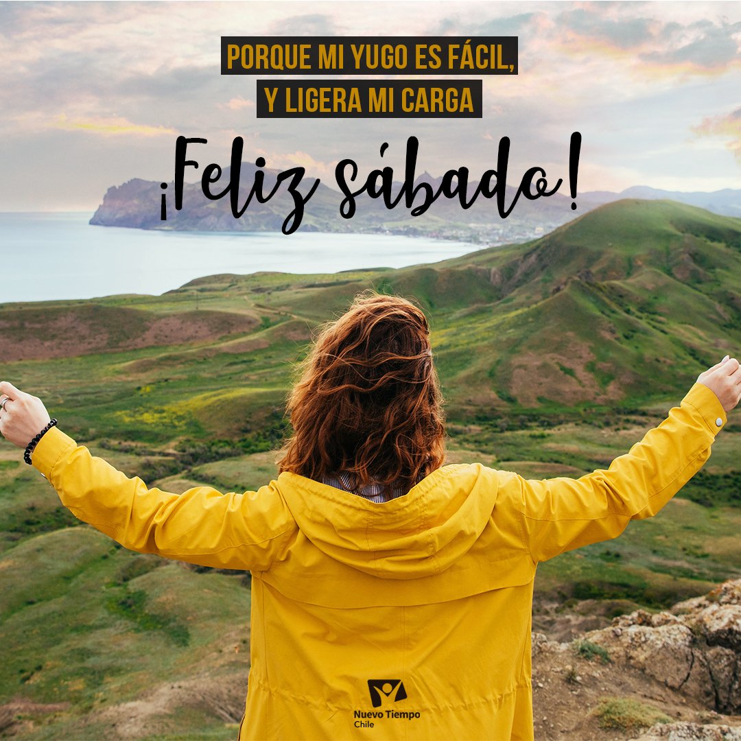 ntchile's tweet photo. 📖☝️"Llevad mi yugo sobre vosotros, y aprended de mí, que soy manso y #humilde de corazón; y hallaréis #descanso para vuestras almas; porque mi yugo es fácil, y ligera mi carga". 💝Mateo 11:29, 30🙌
Ya comienza el día de reposo ⛅descansa en compañía de #Dios 🔋#FelizSábado 💙 https://t.co/nrOrmAInvD