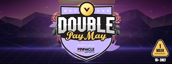 PlayVIG's tweet photo. ATTENTION ALL #LATAM GAMERS: #DoublePayMay only has 1 WEEK REMAINING⏰⏰Make sure to create a pinnacle account using this link https://t.co/3A6KxbdhcG to be entered for a chance to win 20,000 #VIGcoins 💸💸
👾
#PlayVIG #eSports #Gaming #Games #Twitch https://t.co/sOwOsLTnJI