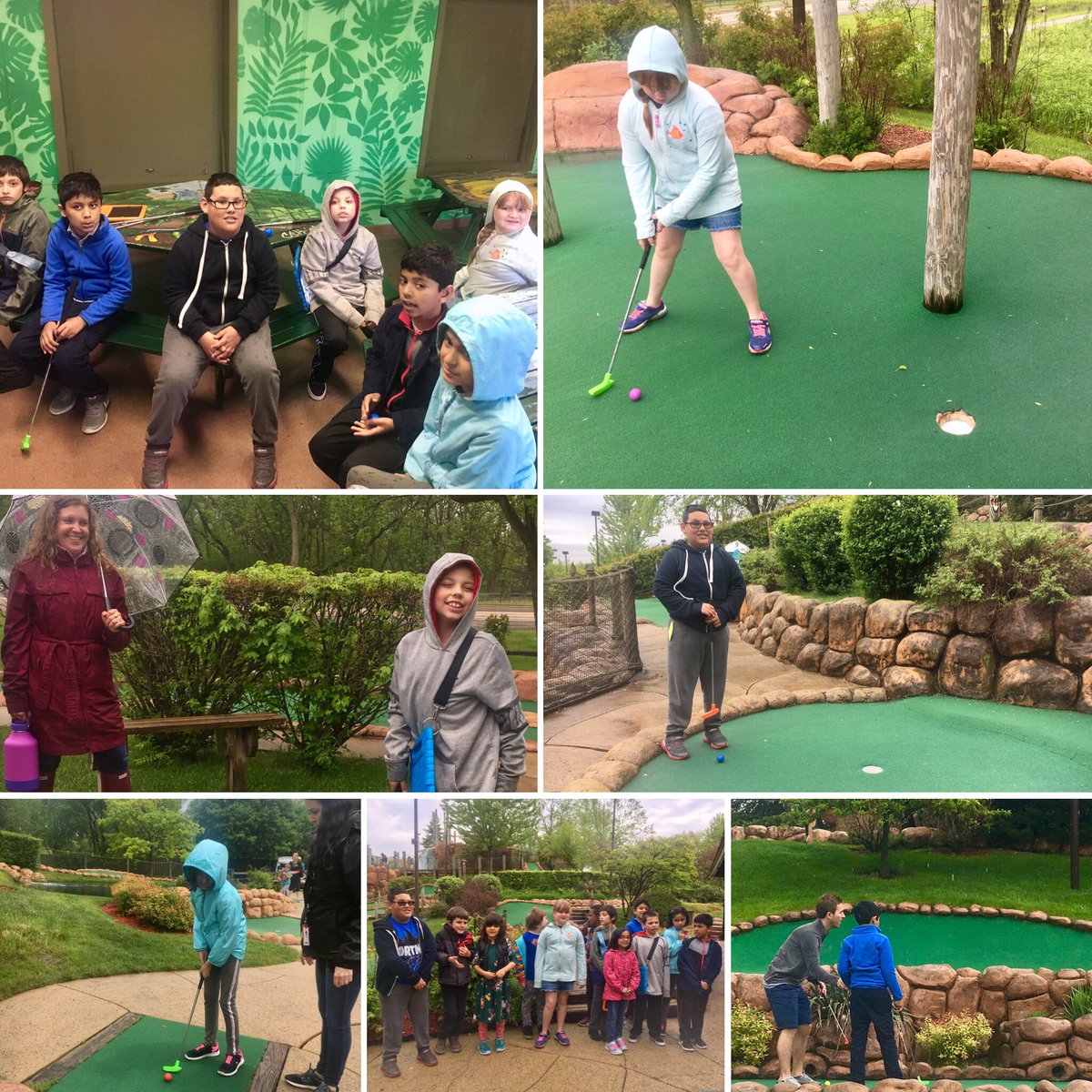 LINES_PE's tweet photo. Fun field trip on this Friday with @houk_adaptPE! So awesome to see all the smiles despite a rain delay and great putting forms on the course! ⛳️ @clmigacz @MissVanDuch @LinesAnderson @Lines_Principal https://t.co/gTYB5n2jKJ