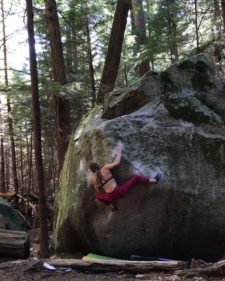 Michaela taking down another Squamish classic -- Chris Sharma's The Egg v11 - instagram.com/p/BxVvgyrnggn/