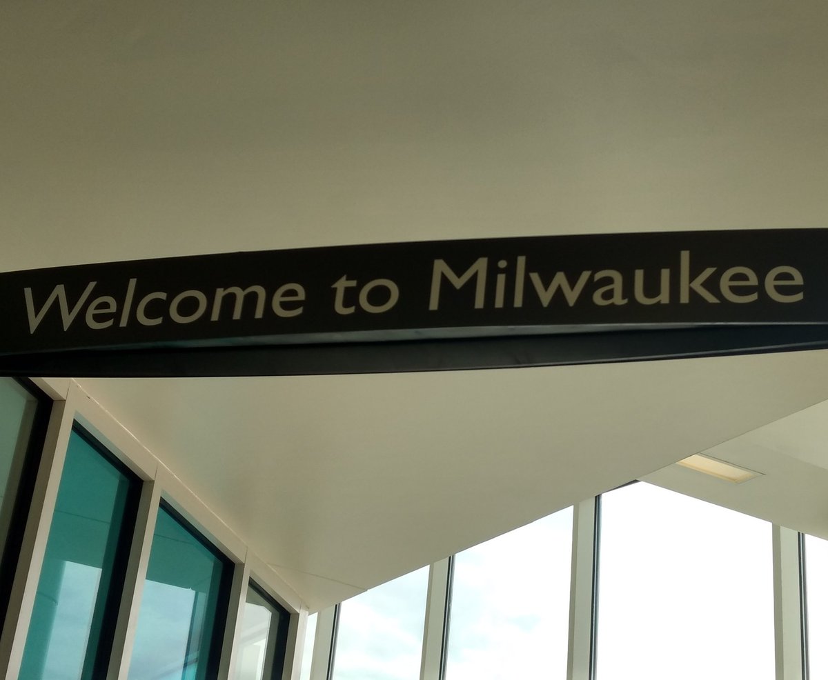 realnathanfair's tweet image. Just touched down in Milwaukee!
