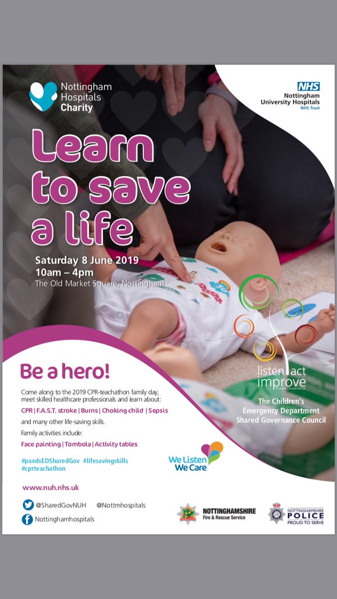 #NUHTeamStroke will be checking blood pressures and giving stroke education at the CPR teachathon on 8th June in the Old Market Square