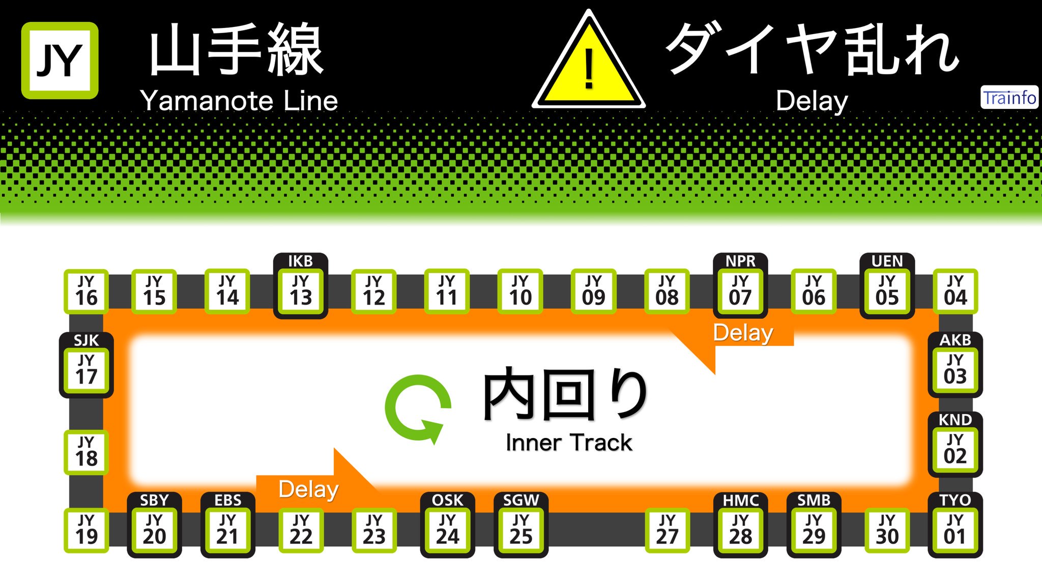 画像 山手線 内回り 遅延情報 山手線は 目白駅での不審者対応の影響で 内回り電車に遅れがでています T Co Pc4y0vhwyf まとめダネ