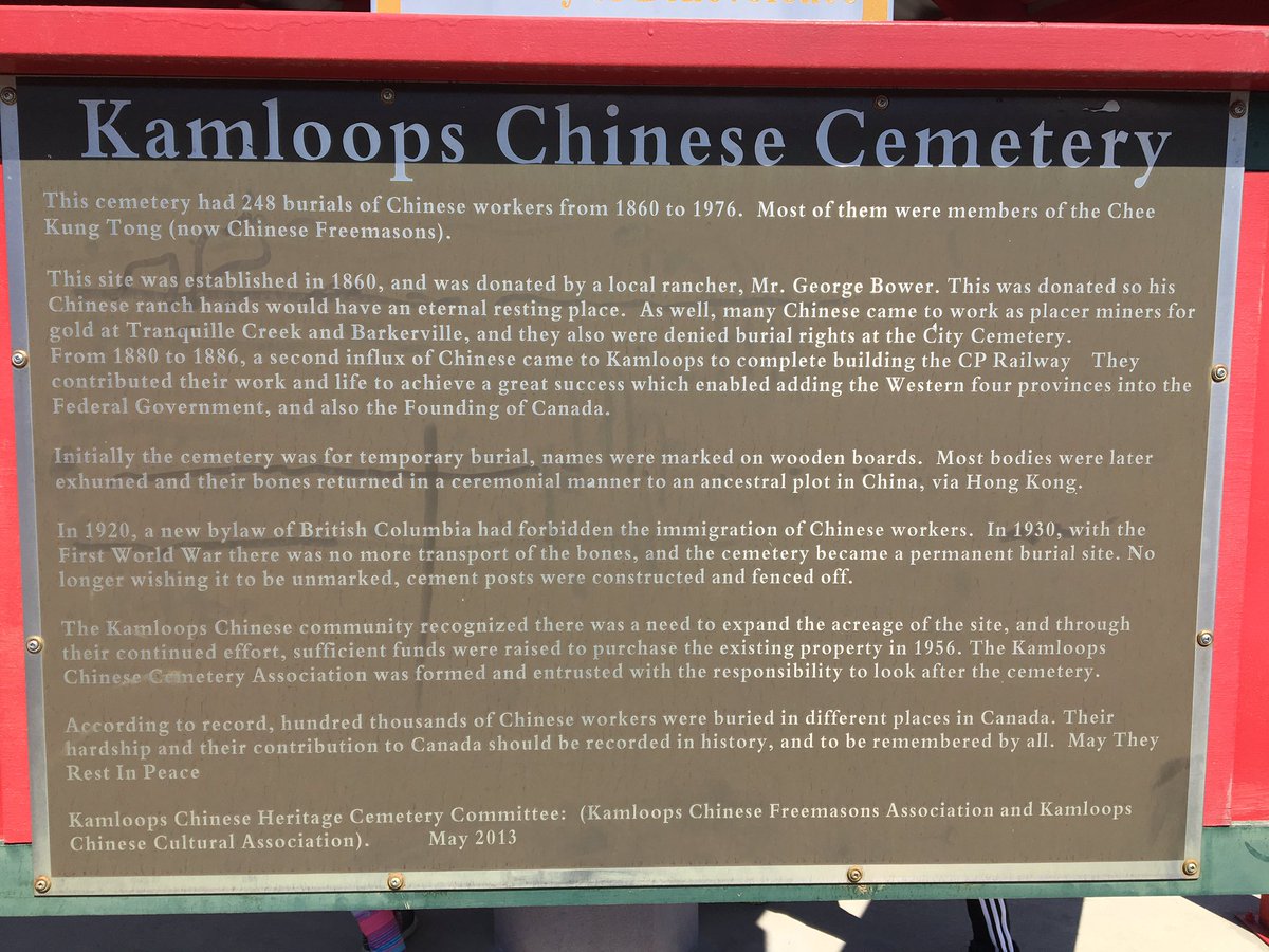 mjHunterTL's tweet photo. At the Chinese Cemetery today for our inquiry unit on the great contributions the Chinese immigrants made to the building of the CPR. @mmedevries is teaching us to build a VR experience with our photos and research  #sd73share we came away with lots of questions to explore https://t.co/YwSawcfQii
