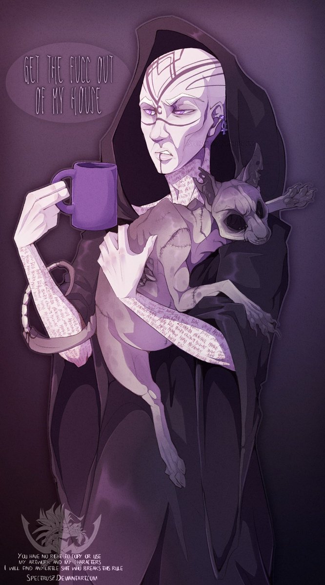SpectreOSZ's tweet photo. Okay, I try be active here xD
My latest personal art <3 

#necromancer #human #demon #art #artwork #digital #hybrid #zombie #artist #paleface #male #man #fullart #fullshaded #shaded #purple #personal_art #demonic https://t.co/cGfj6Ocse3