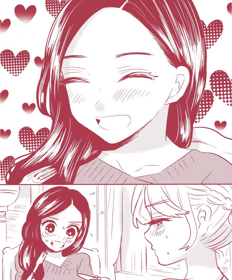 「わぁ～このお肉おいしいよぉ～❤️食べてみて～❤️…あっ、ご、ごめん?」
最近彼女と別れた友達が、取れた予約がもったいないからと寝台列車に誘ってくれたんだけど、たまに間違えて恋人気分になるのがいちいちかわいくて反応に困る…
5月25日は #食堂車の日 ✨
#百合で紹介する毎日の記念日 #創作百合 