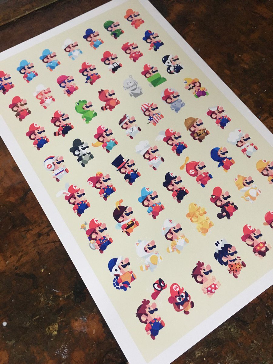 Finally added the Mario print to my shop! mattkstudios.com/shop/mario-pri…
