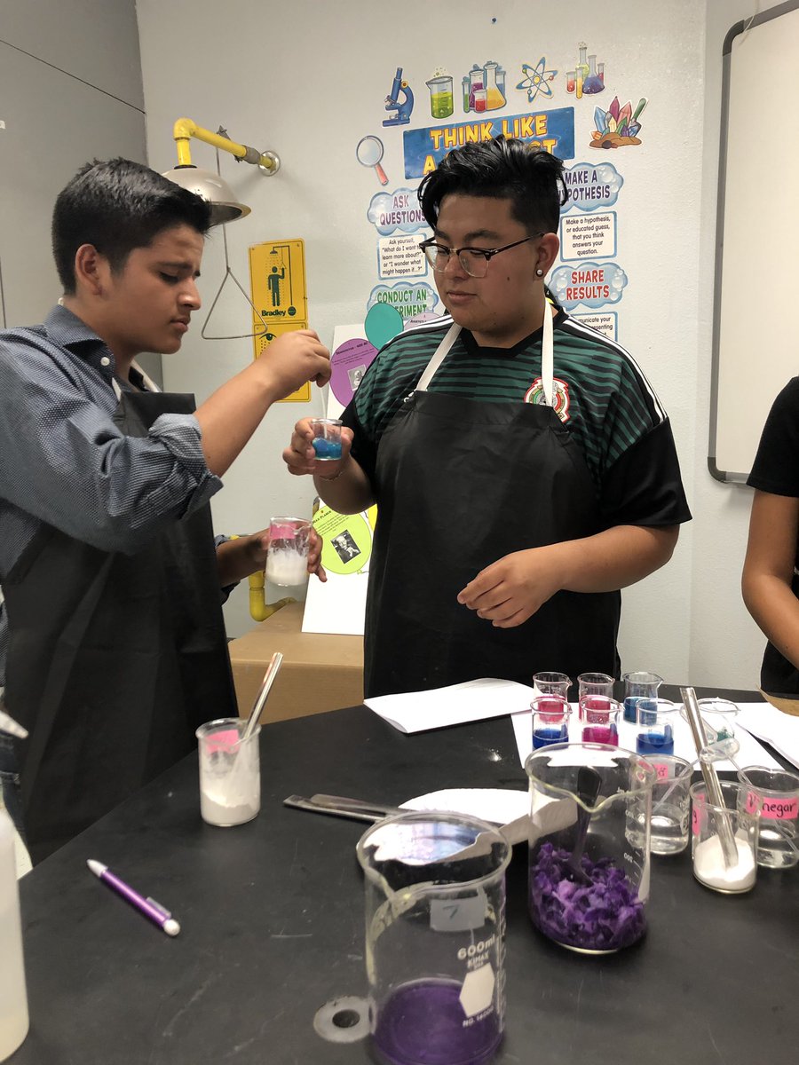 mldiaz21's tweet photo. Acids and bases lab. Making our own pH indicator out of red cabbage.  #chemistry #sehsthebest #mychoiceseisd #labsafetyfirst https://t.co/yN2h2i3bNX