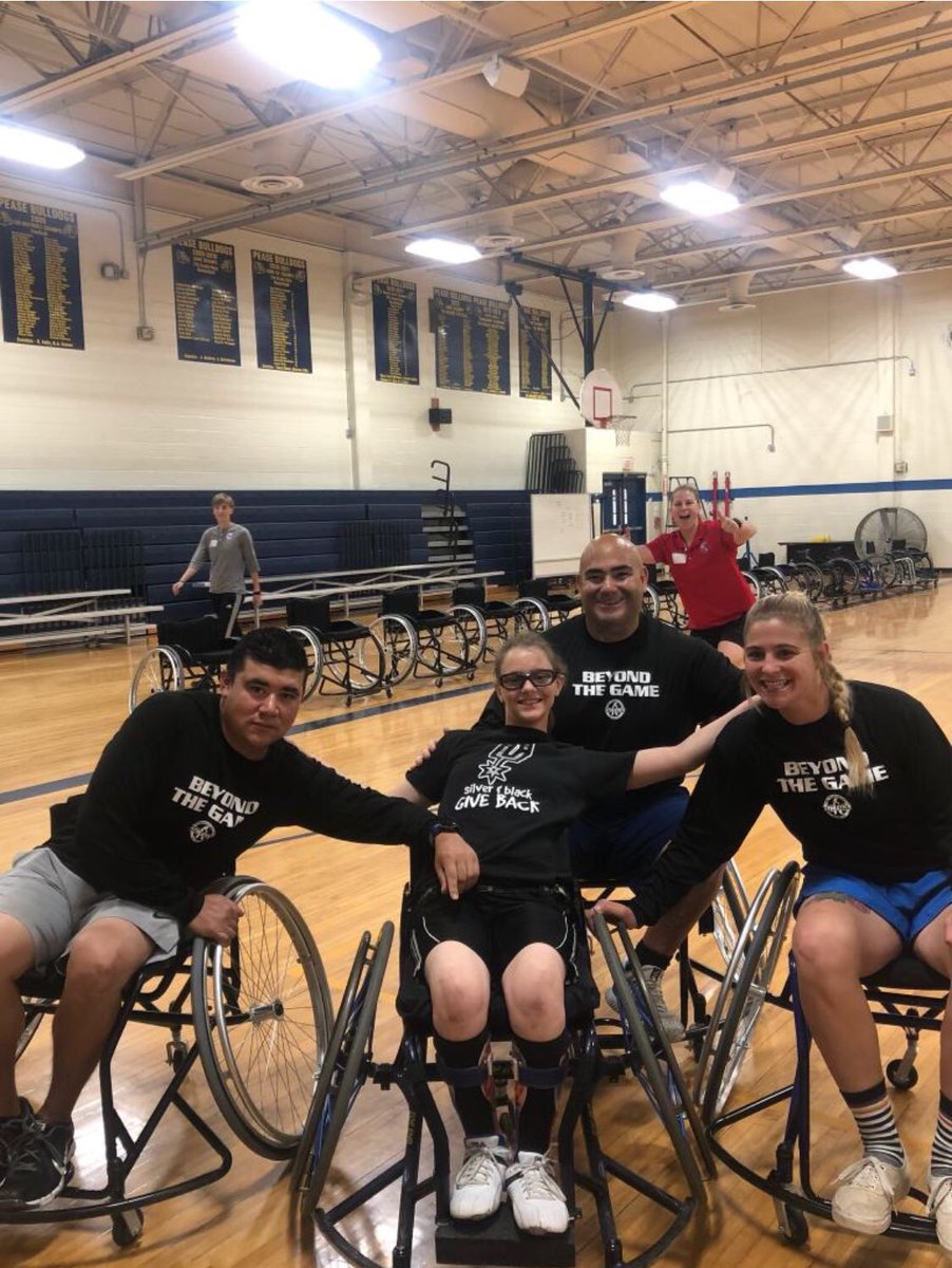 CoachA_Ramirez's tweet photo. Today I was privileged to be apart of an incredible Wheelchair Basketball Inclusion Clinic @NISDPease. Thank you Elicia and Coach Brooke &amp; STRAPS Organization for being an inspiration for all!! Go Lady Bulldogs!!#PeaseInspired #NisdAthletics https://t.co/XjDaRJvDPY