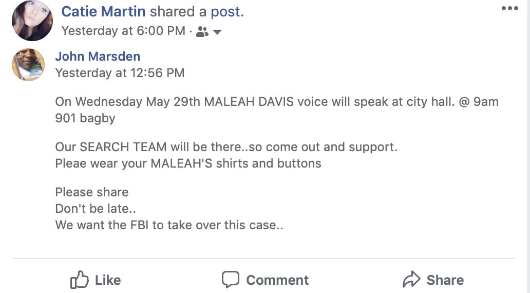 CatieMartin03's tweet photo. #MaleahDavis
#FindThisBaby
#ThisCommunityCanDoIt
#BeHerVoice https://t.co/l7rEDHZq1X