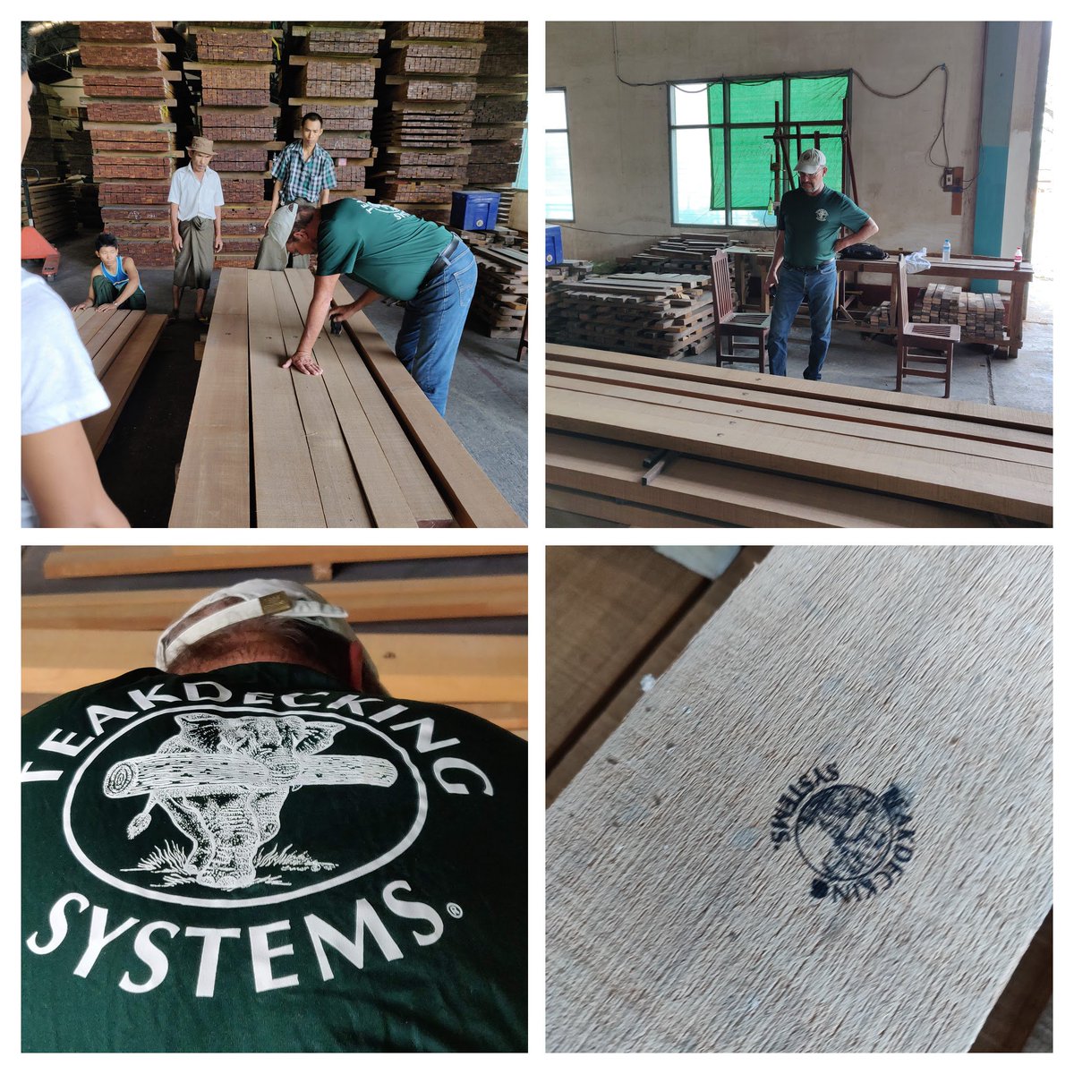 Superdecking's tweet image. Mr.Paul at work ...Quality control, careful selection on sourcing is fixed points on the company activity #teak #TDS