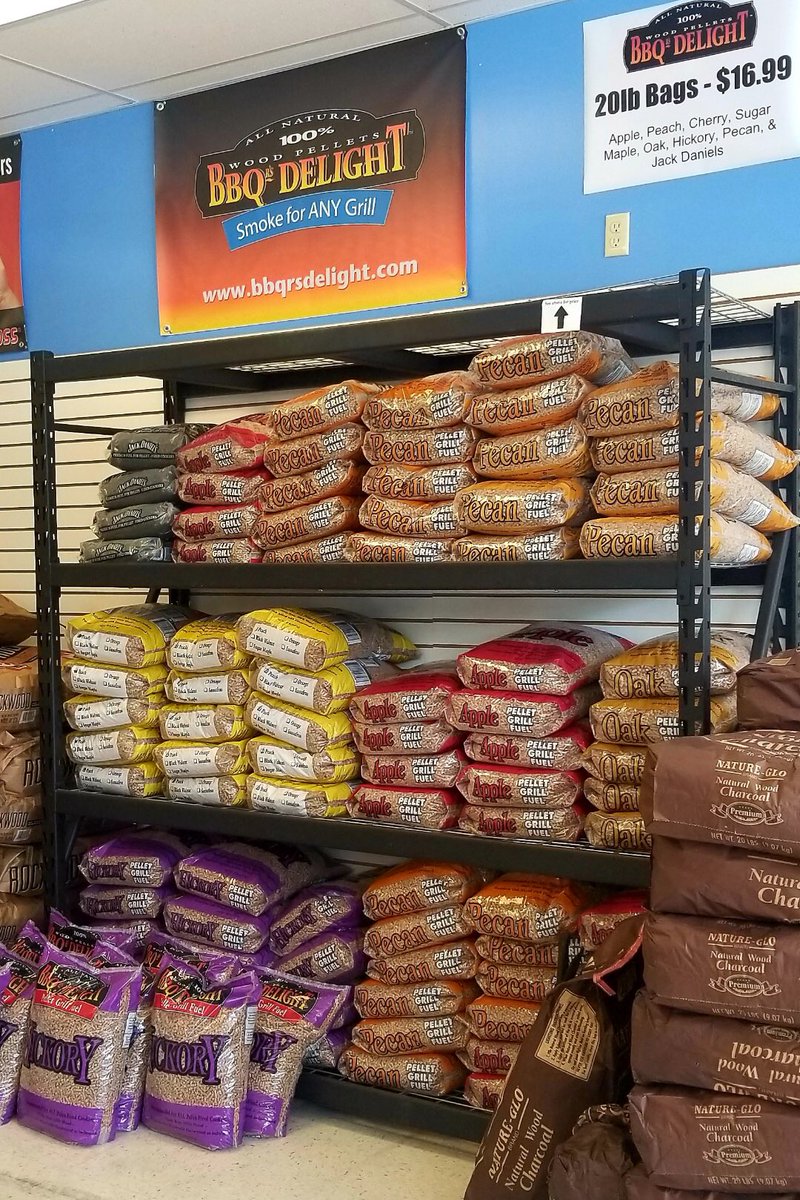 mbbqsupply's tweet photo. Need wood, charcoal or pellets for your big weekend cook? Well, we have plenty!! We’ll help you pick out what’s perfect for your grill or smoker! https://t.co/EgxhQlffEE