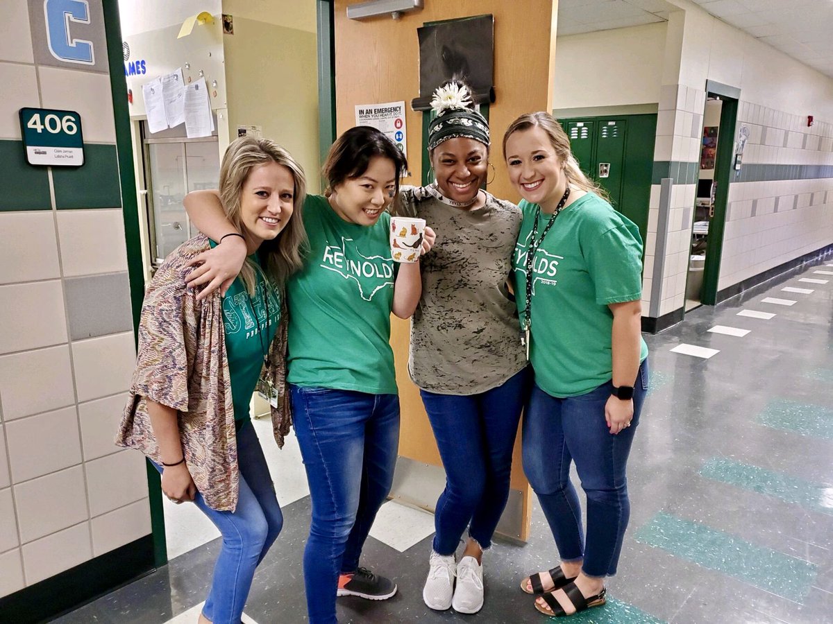 2nd year of teaching down, forever to go! I loved working with these wonderful and intelligent ladies this year!! I can’t wait for next year! 💚#LastDayOfSchool #WeAreReynolds #8thGradeScience 🤓