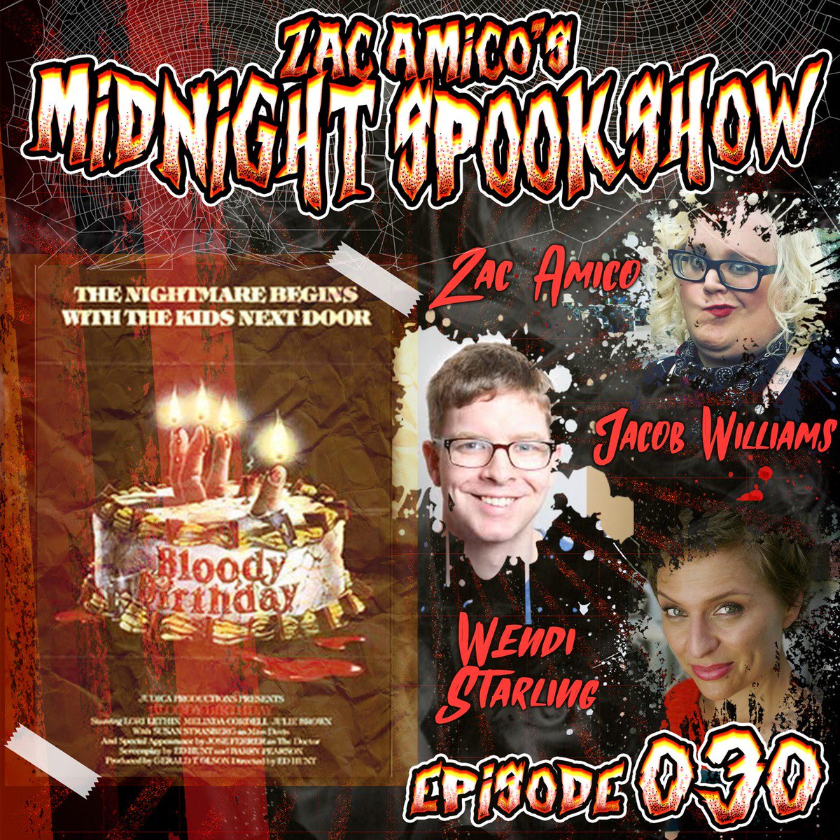 zacspookshow (@zacspookshow) on Twitter photo Tonight! #ZacAmicosMidnightSpookshow returns as <a href="/ZacIsNotFunny/">Zac Amico</a> invites in <a href="/MrJacobWilliams/">Jacob Williams</a> and <a href="/wendistarling/">Wendi Starling</a> to watch some twisted tween psychos slake their blood lust in 1981's "Bloody Birthday!" Watch live and free tonight at midnight only at gasdigitalnetwork.com/live! Tonight! #ZacAmicosMidnightSpookshow returns as <a href="/ZacIsNotFunny/">Zac Amico</a> invites in <a href="/MrJacobWilliams/">Jacob Williams</a> and <a href="/wendistarling/">Wendi Starling</a> to watch some twisted tween psychos slake their blood lust in 1981's "Bloody Birthday!" Watch live and free tonight at midnight only at gasdigitalnetwork.com/live!