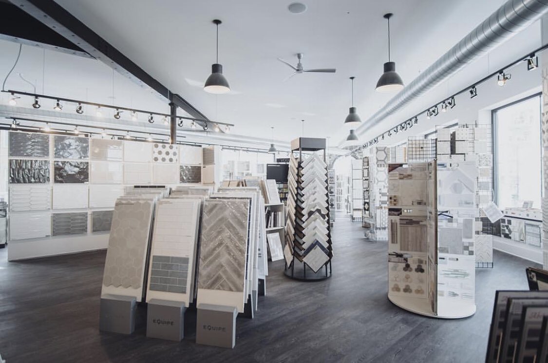 Over two years later and we’re in our final phase of remodeling. Come visit our new tile showroom to see what we have in stock! #tile #flooring