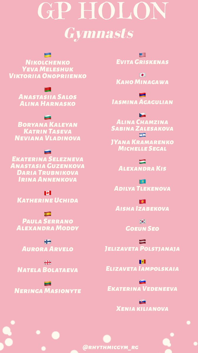 rhythmicgymrg's tweet photo. GRAND PRIX HOLON GYMNASTS!
#rhythmicgymnastics #gpholon https://t.co/RvukRZxGv9