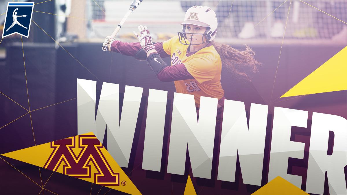 GAME 1 TO THE GOPHERS!

A 4-run 4th inning leads Minnesota to a 5-3 victory over LSU. 

#NCAASoftball | <a href="/GopherSoftball/">Minnesota Softball</a>