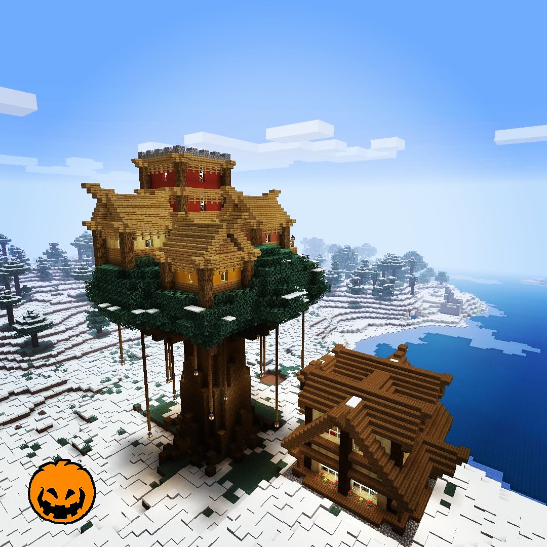 Minecraft treehouses  Minecraft treehouses, Minecraft houses, Minecraft  mansion