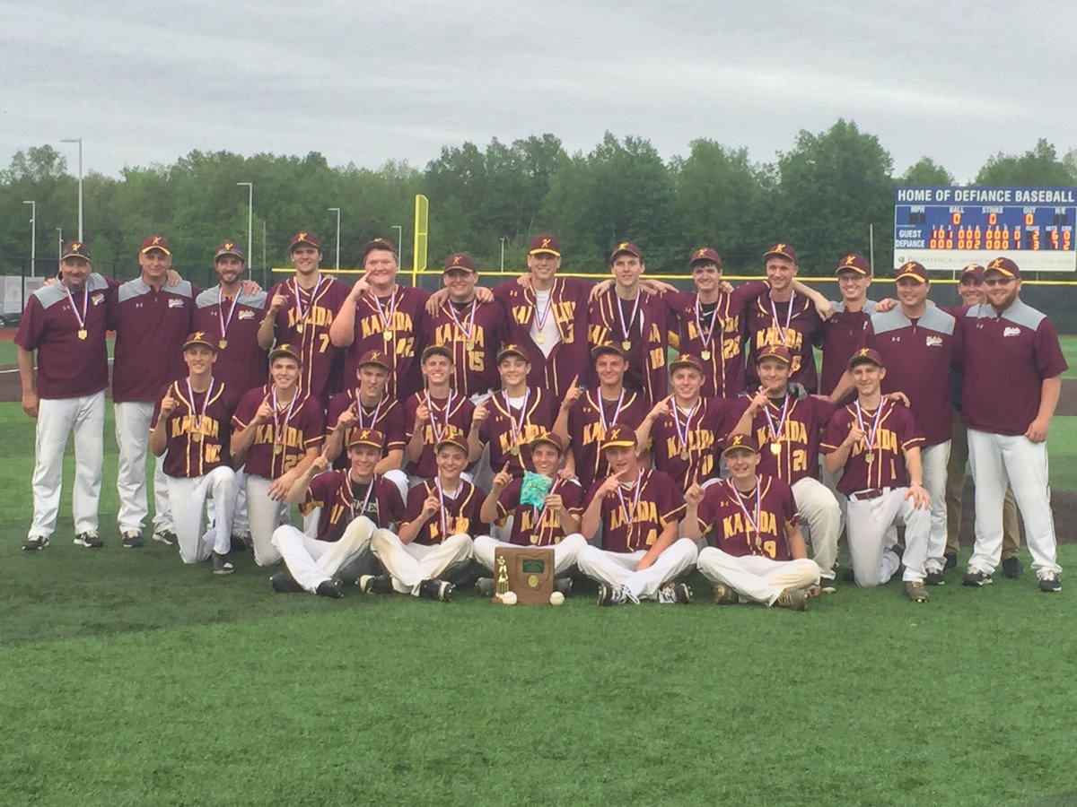 KalidaBaseball's tweet image. District IV Ottawa Region DISTRICT CHAMPS!!

Back to tourney action on Thursday, May 30th @ Patrick Henry vs McComb. Game starts at 5pm.

#BringTheTown #WildcatPride