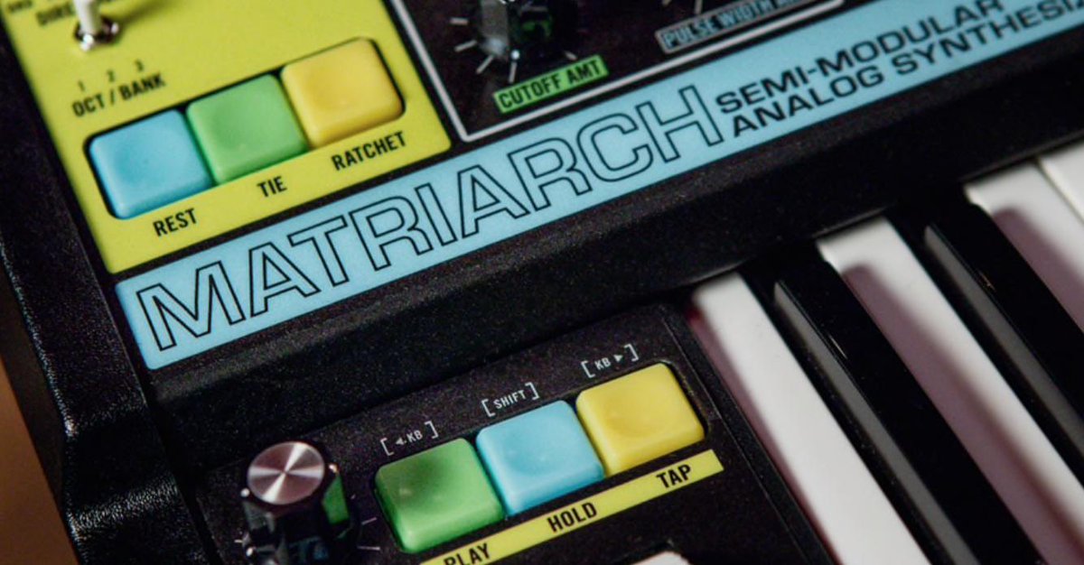 The <a href="/moogmusicinc/">Moog Synthesizers</a> Matriarch allows you to tap into a brand new spectrum of textures through 90 modular patch points! Connect to a DFAM, Mother-32, Grandmother or Eurorack modular system for a wide expansion on classic sounds: bit.ly/MatrGCtw <a href="/Moogfest/">Moogfest</a>