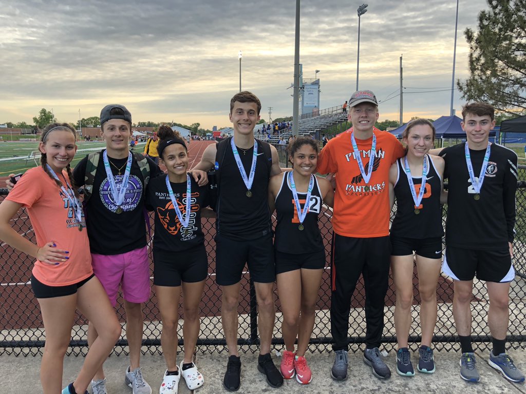 PitmanAthletics's tweet photo. Girls and Boys Track and Field 4x800 SJ Group 1 Champs ! Congratuations teams ! #PitmanPantherPride https://t.co/QJpLMwPVxR
