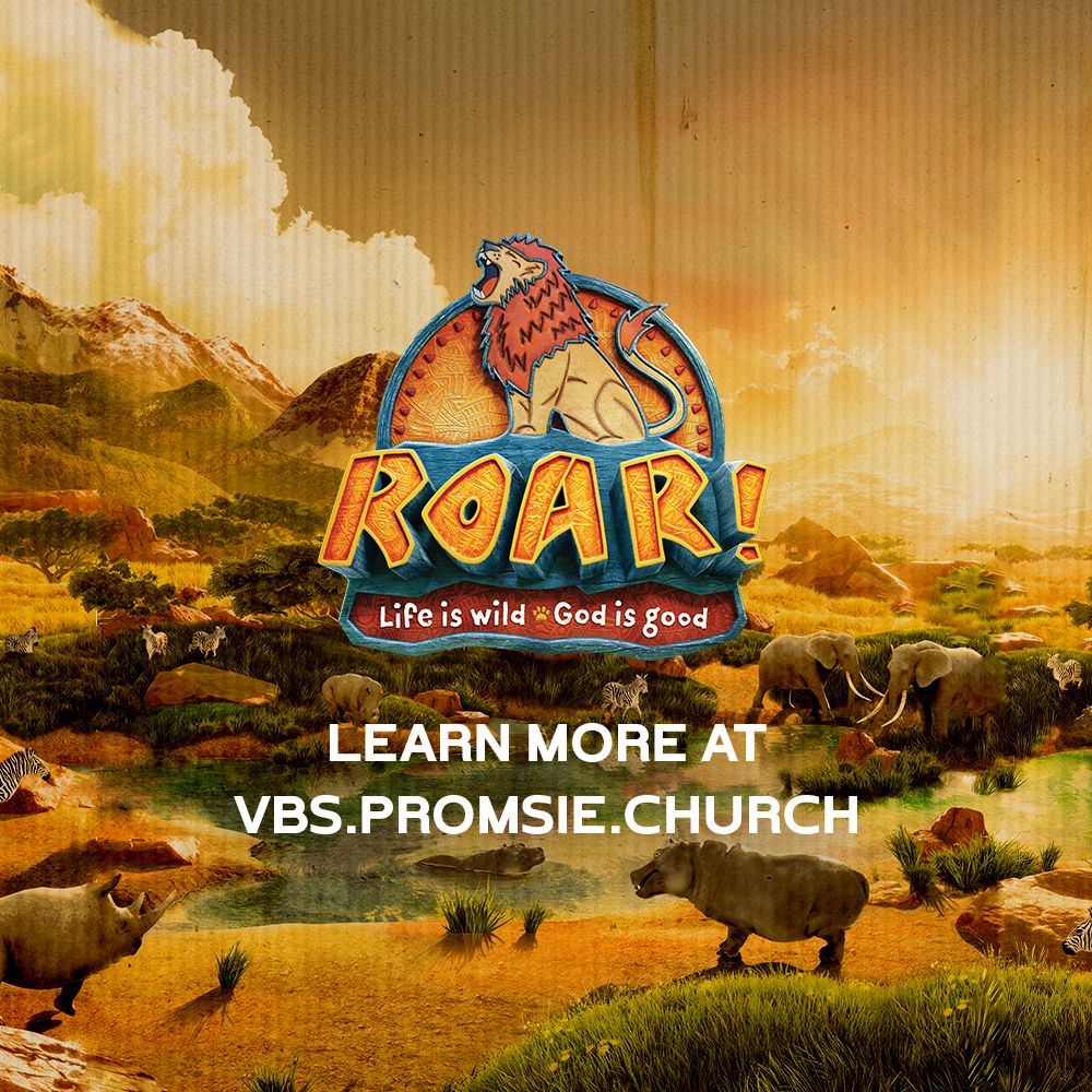 PromiseConnect's tweet photo. ROOOAAR With Us June 3-6 at 6:30 pm!
More information at https://t.co/BvHtKz3w8L.
#vbs #ThePromiseChurch #Roar2019 #ROAR https://t.co/m7fKb9F3iO