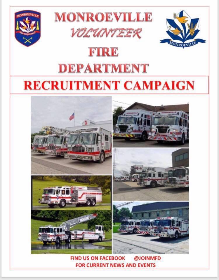 joinMFD's tweet image. MONROEVILLE VOLUNTEER FIRE DEPARTMENT RECRUITMENT WEEKEND
June 22nd/June 23rd 

first annual Recruitment/Ride-Along Weekend being held 9 am Saturday, June 22nd through 5 pm Sunday, June 23rd. facebook.com/23015146086389…