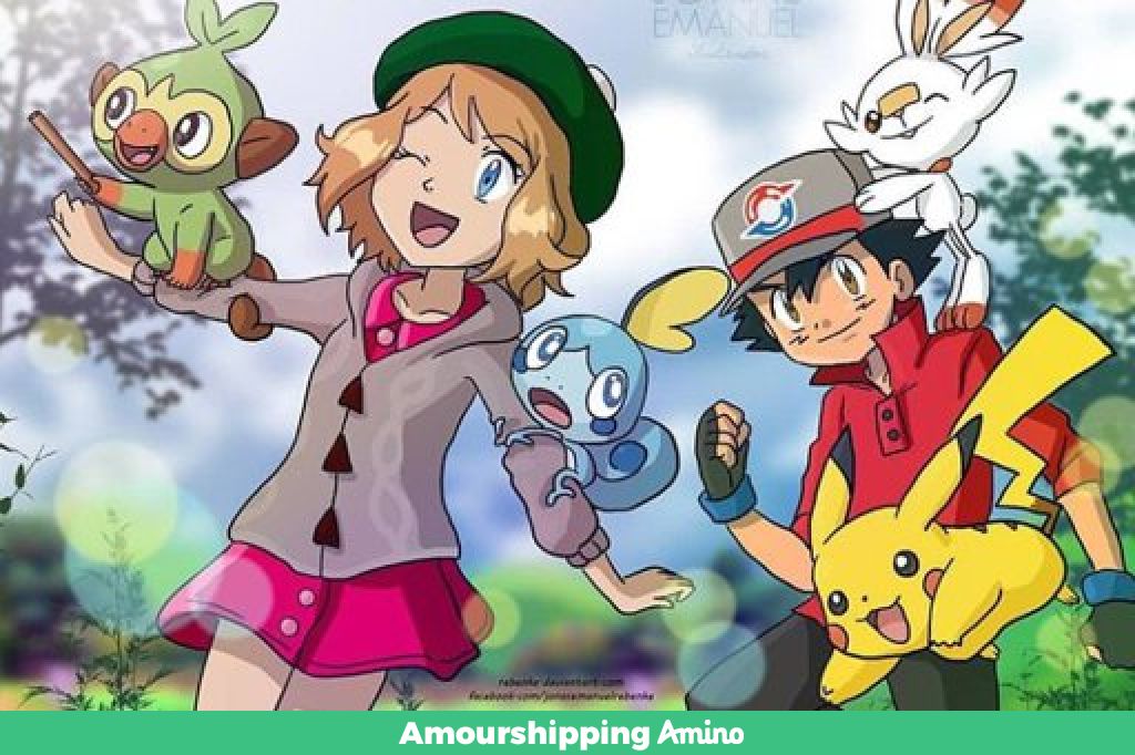 It would be so amazing to have Ash and Serena travel the Galar region together 😍 #AmourshippingForLife P.S. Serena looks great in that outfit❤